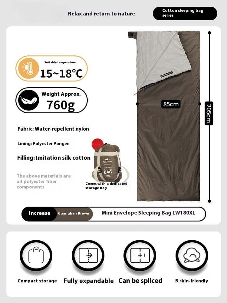 Summer Envelope Thin Sleeping Bag
