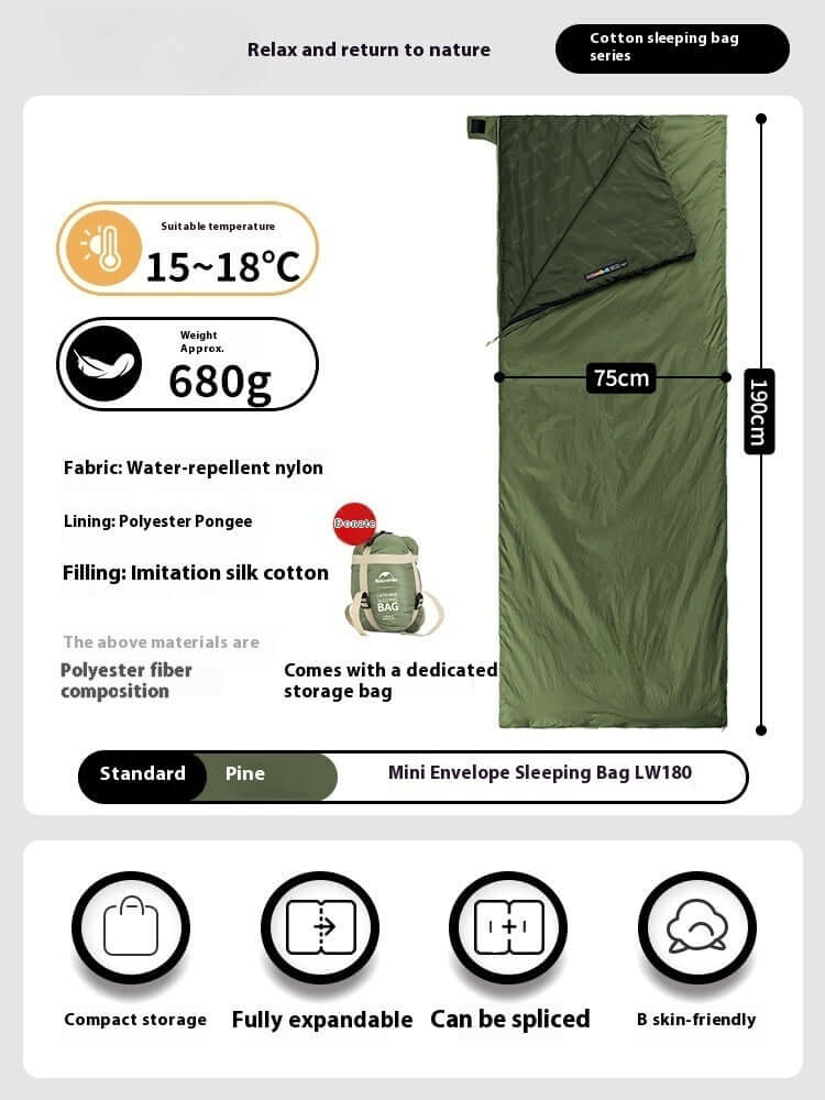 Summer Envelope Thin Sleeping Bag